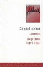 Cover of: Statistical Inference by George Casella