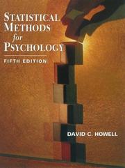 Cover of: Statistical methods for psychology