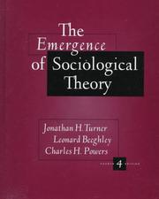 The emergence of sociological theory