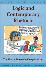 Cover of: Logic and Contemporary Rhetoric | Howard Kahane