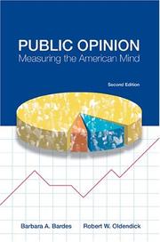 Cover of: Public opinion: measuring the American mind