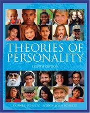 Cover of: Theories of personality by Duane P. Schultz