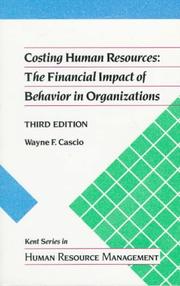 Costing human resources by Wayne F. Cascio