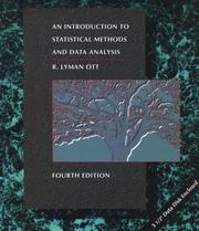 An introduction to statistical methods and data analysis by Lyman Ott