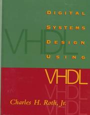Cover of: Digital systems design using VHDL