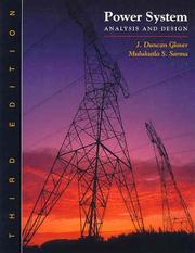 Cover of: Power System Analysis and Design by J. Duncan Glover, Mulukutla S. Sarma