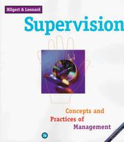 Cover of: Supervision by Raymond L. Hilgert, Edwin C., Jr. Leonard