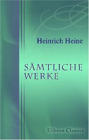 Sämtliche Werke by Heinrich Heine