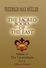Cover of: The Sacred Books of the East by F. Max Müller