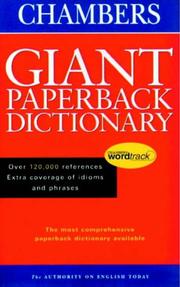 Chambers giant paperback English dictionary