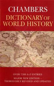 Cover of: Chambers dictionary of world history