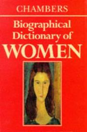 Chambers biographical dictionary of women