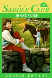 Cover of: HORSE SENSE (Saddle Club(R)) by Bonnie Bryant