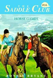 Cover of: HORSE GAMES