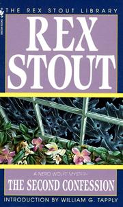 Cover of: The Second Confession (The Rex Stout Library: a Nero Wolfe Mystery)