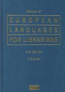 Cover of: A manual of European languages for librarians