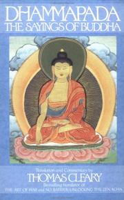Cover of: The Dhammapada: sayings of Buddha : translated from the original Pali