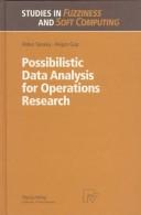 Cover of: Possibilistic data analysis for operations research
