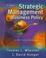Cover of: Strategic management and business policy