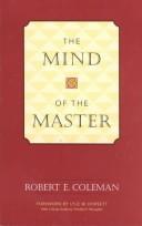 The mind of the Master by Robert Emerson Coleman