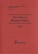 Cover of: Lectures on harmonic maps