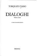 Cover of: Dialoghi