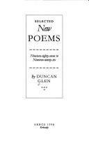 Selected new poems : nineteen-eighty-seven to nineteen-ninety-six