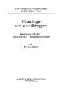 Cover of: Gösta Bagge som samhällsbyggare by Per Gudmund Andreen