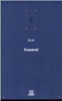 Cover of: Frammenti