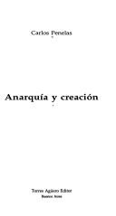 Cover of: Anarquía y creación