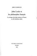 John Locke et les philosophes français : la critique des idées innées en France au dix-huitième siècle