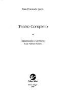 Cover of: Teatro completo