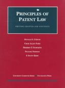 Cover of: Preview chapter & contents principles of patent law