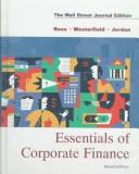 Essentials of corporate finance by Stephen A Ross
