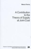 A contribution to the theory of supply at joint cost