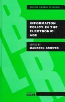 Information policy in the electronic age