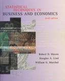 Cover of: Statistical techniques in business and economics