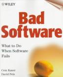 Cover of: Bad software: what to do when software fails