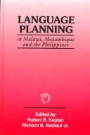 Cover of: Language planning in Malawi, Mozambique, and the Philippines