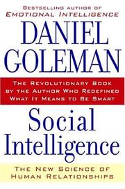 Cover of: Social Intelligence: The New Science of Human Relationships