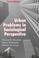 Cover of: Urban problems in sociological perspective