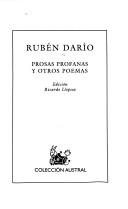 Cover of: Prosas profanas y otros poemas