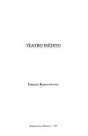Cover of: Teatro inédito