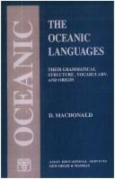 The Oceanic languages, their grammatical structure, vocabulary, and origin by D. Macdonald