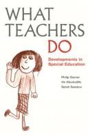 What teachers do : developments in special education