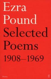 Cover of: Selected poems, 1908-1959 by Ezra Pound