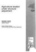 Cover of: Agricultural taxation under structural adjustment