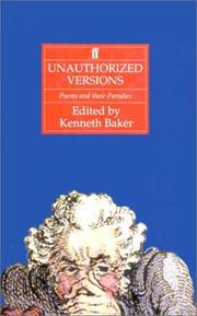 Unauthorized versions : poems and their parodies