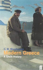 Cover of: Modern Greece by C. M. Woodhouse