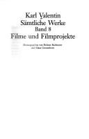Cover of: Filme und Filmprojekte